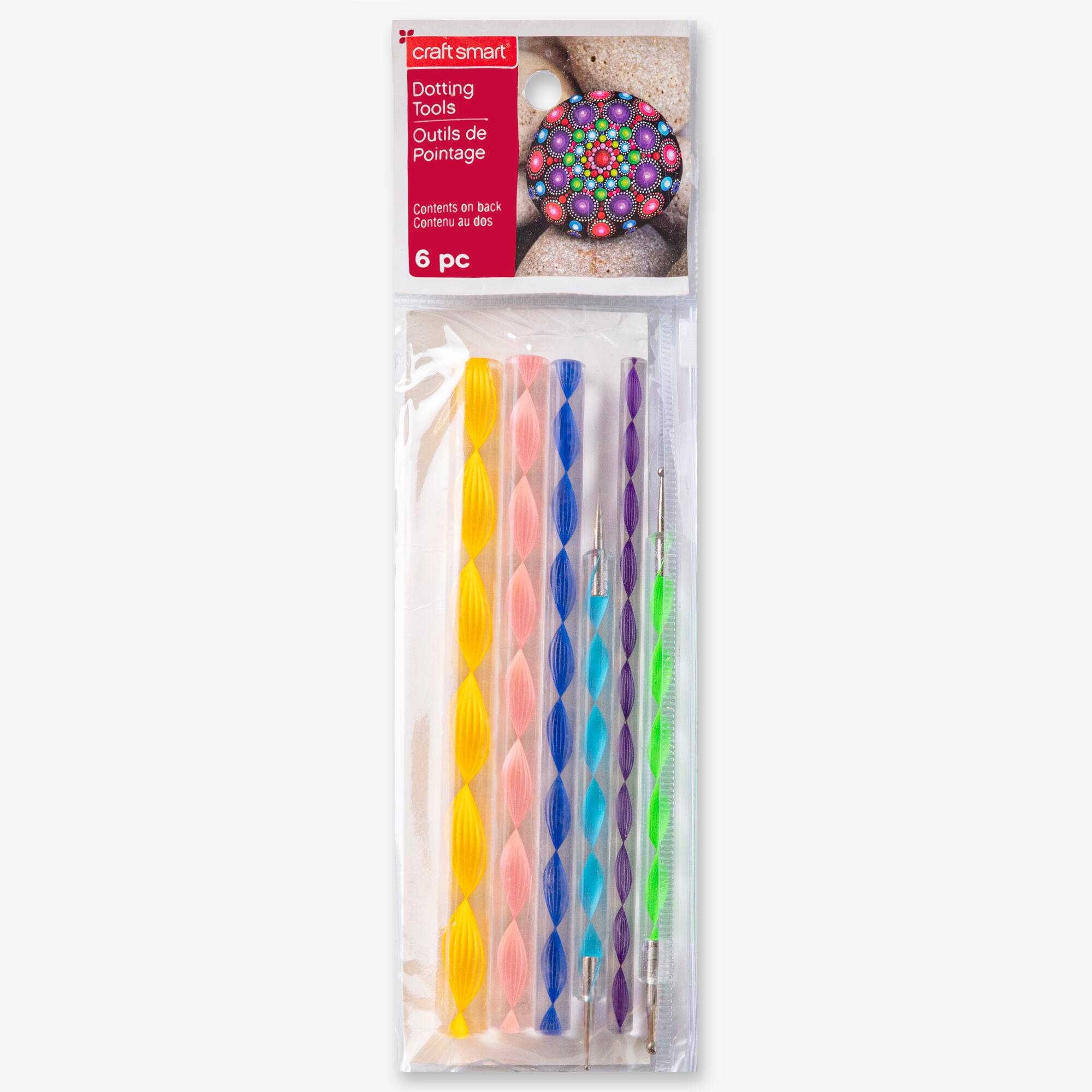 Mandala Dotting Tools with Colorful Handles by Craft Smart®, 6ct.